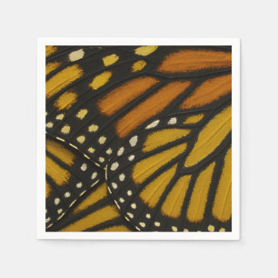 Schmetterlingsflügel des Monarchfalter in Orange G Serviette