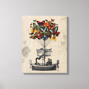 Schmetterlingsflugzeug Leinwanddruck