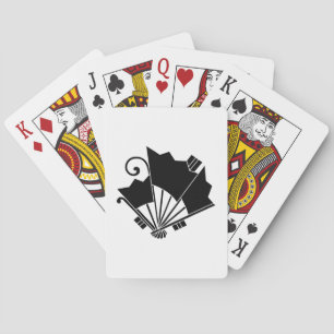 Schmetterlingsförmige Fächer (Ohgi cho) Spielkarten