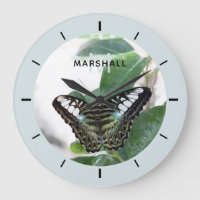 Schmetterlingsfotografie Personalisierte Wall-Uhr