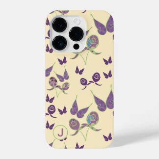 Schmetterlingsfreude am Cream iPhone 14 Pro Case M Hülle