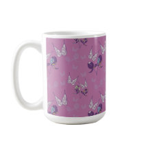 Schmetterlingsfreude Classic Tasse (Lila)
