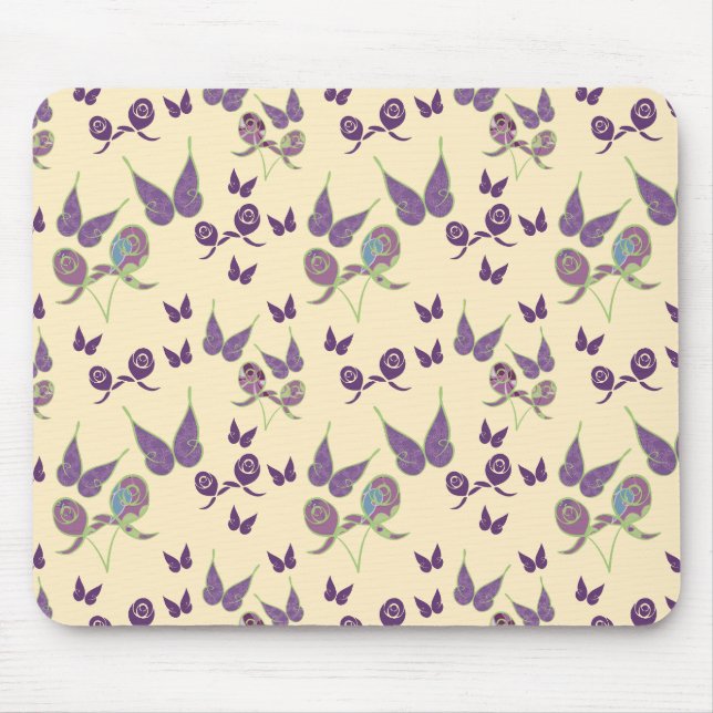 Schmetterlingsfreude in Cream Mousepad (Vorne)