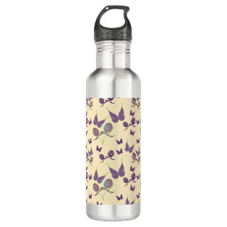 Schmetterlingsfreude in der Creme-Wasser-Flasche Edelstahlflasche