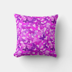 Schmetterlingsfüße, Amethyst, Violet und Orchid Kissen