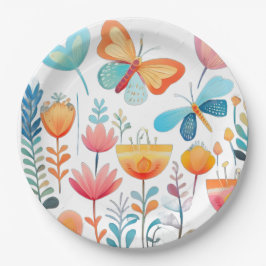 Schmetterlingsgarten 1 pappteller