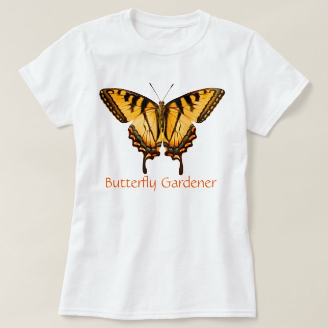 Schmetterlingsgärtner T-Shirt (Design vorne)