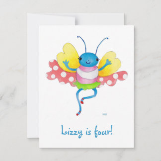 Schmetterlingsgeburtseinladung Einladung