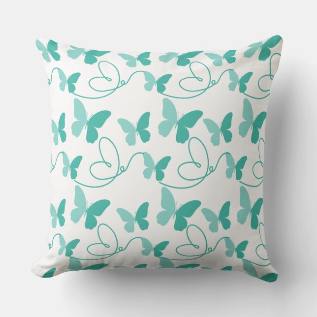 Schmetterlingsgrafik Kissen (Vorderseite)