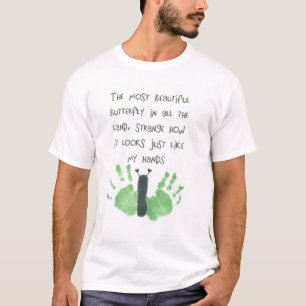 Schmetterlingshanddrucke T-Shirt
