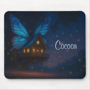 Schmetterlingshaus in der nächtlichen Mousepad