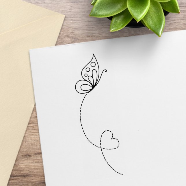 Schmetterlingsherz - Farbe ich Gummistempel (Von Creator hochgeladen)