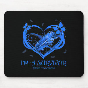 Schmetterlingsherz Ich bin ein Überlebender Ataxie Mousepad