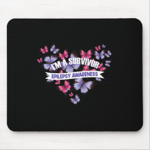 Schmetterlingsherz Ich bin ein Überlebender Pankre Mousepad