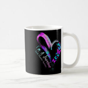 Schmetterlingsherz Ich bin ein Überlebender Suizid Kaffeetasse