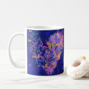 Schmetterlingsherz - Liebe - Kaffeetasse