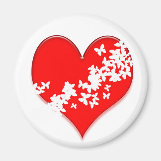 Schmetterlingsherz Magnet