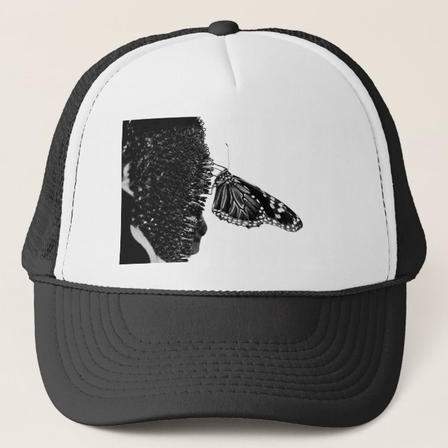 Schmetterlingsherz Truckerkappe (Vorderseite)