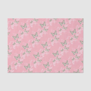 Schmetterlingshochzeit Anlass rosa Geschenkpapier Seidenpapier