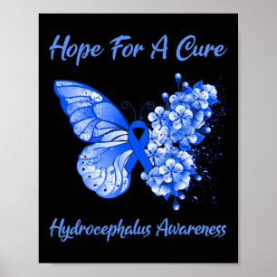 Schmetterlingshoffen auf eine Heilung des Hydrocep Poster