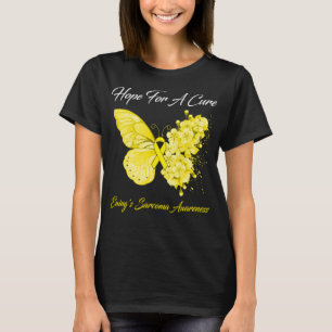 Schmetterlingshoffen auf eine Heilung des Sarkomas T-Shirt