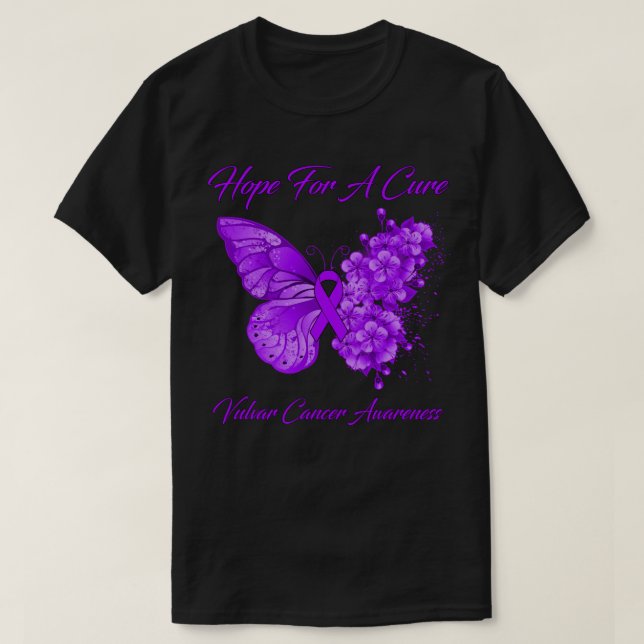 Schmetterlingshoffen auf eine Heilung des vulvären T-Shirt (Design vorne)