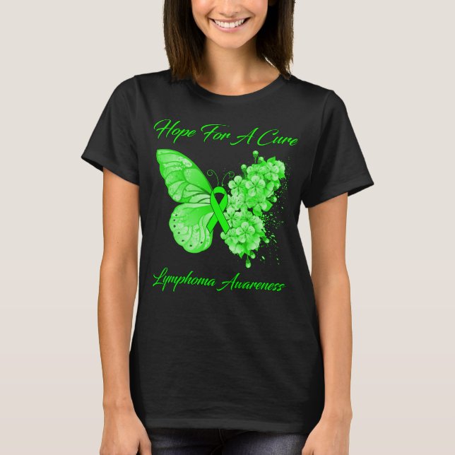 Schmetterlingshoffen auf Heilung des Lymphoms T-Shirt (Vorderseite)