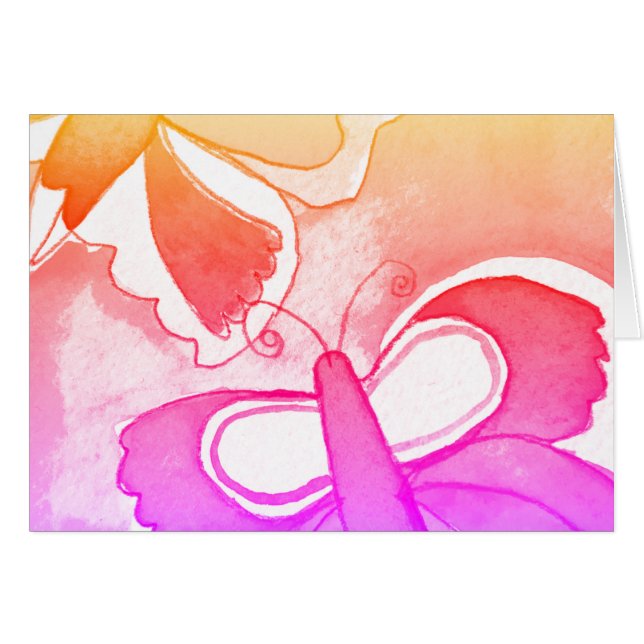 Schmetterlingskarte (Vorderseite (Horizontal))