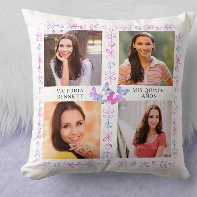 Schmetterlingskatastrophen Rosa Schmetterlinge 4 F Kissen (Von Creator hochgeladen)