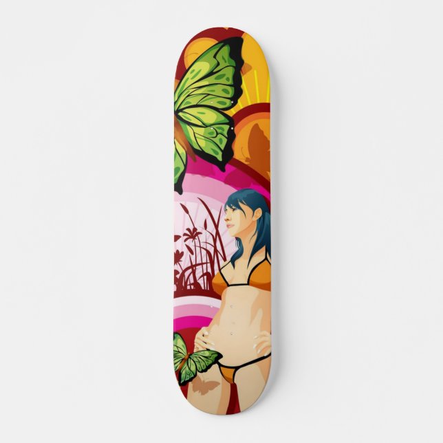 Schmetterlingskateboard Skateboard (Vorne)