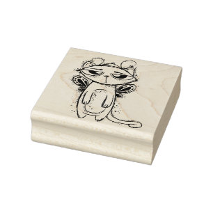 Schmetterlingskatze "Caterfly" Gummistempel