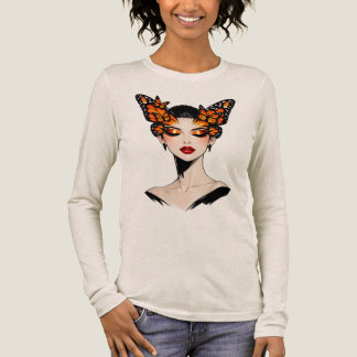 Schmetterlingskönigin Feminine Kunstgestaltung Tri-Blend Shirt