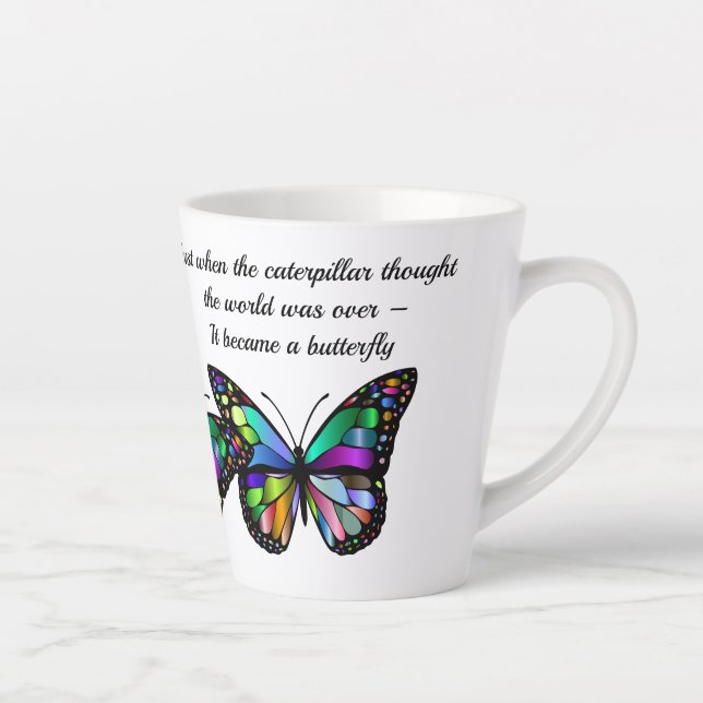 Schmetterlingskostenvoranschlag Inspiration Motivi Milchtasse (Rechts)