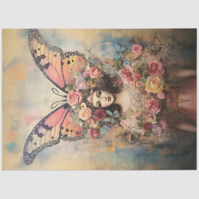 Schmetterlingskrone Seidenpapier (Vorderseite)