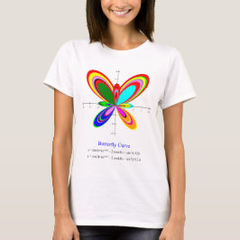 Schmetterlingskurven-Gleichungs-Shirt der Frauen T-Shirt