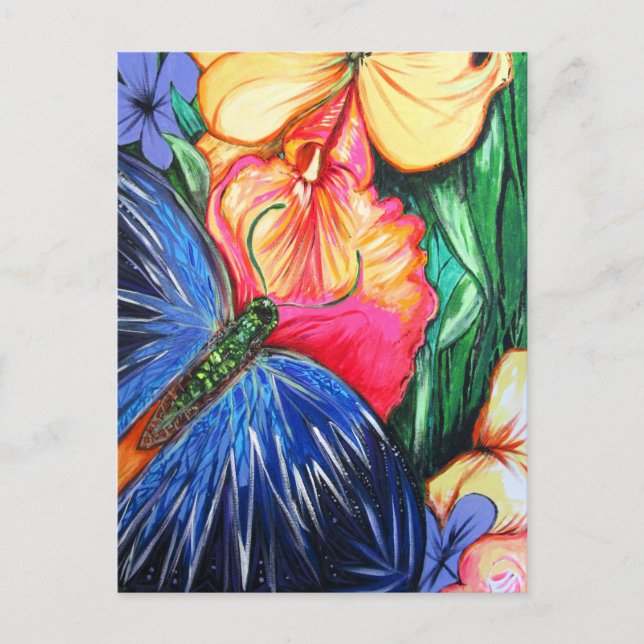 Schmetterlingsleben Postkarte (Vorderseite)