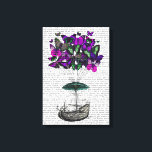 Schmetterlingsluftschiff 2 Lila und grün Leinwanddruck<br><div class="desc">Children's</div>