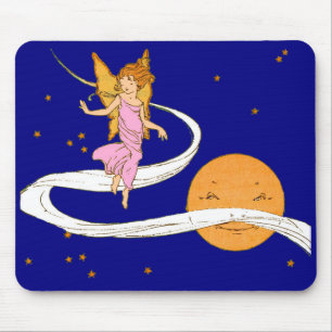 Schmetterlingsmädchen im Weltraum Mousepad