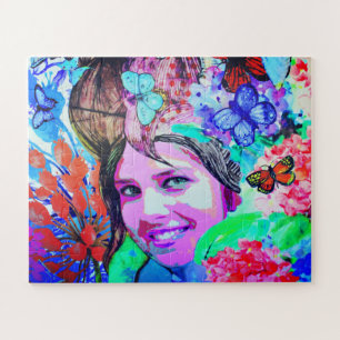Schmetterlingsmädchen Kunst