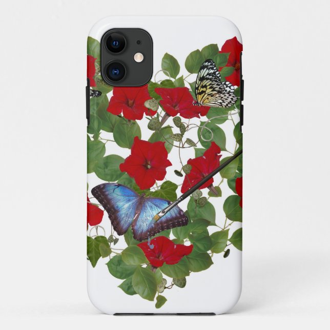 Schmetterlingsmalerei Case-Mate iPhone Hülle (Rückseite)