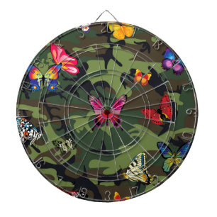 Schmetterlingsmarouflage Dartscheibe