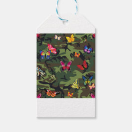 Schmetterlingsmarouflage Geschenkanhänger