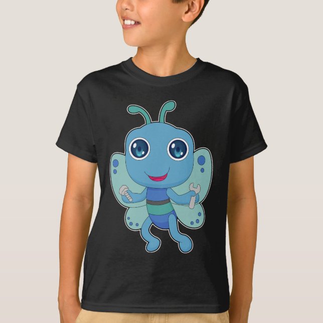 Schmetterlingsmechanikschlüssel T-Shirt (Vorderseite)