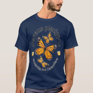 Schmetterlingsmonarchen und Raupen und Milchkraut T-Shirt