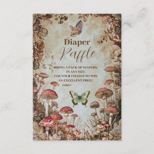 Schmetterlingsmushroom Woodland Natur Diapper Raff Begleitkarte