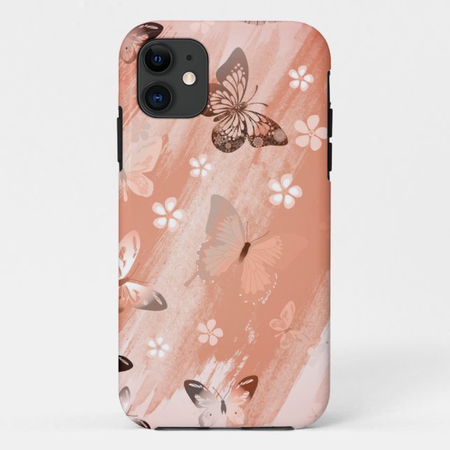 Schmetterlingsmuster 11 Case-Mate iPhone hülle (Rückseite)