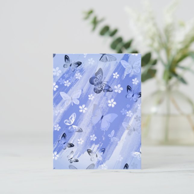 Schmetterlingsmuster 13 postkarte (Stehend Vorderseite)