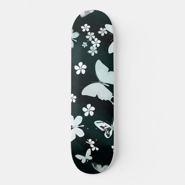 Schmetterlingsmuster 14 skateboard (Vorderseite)