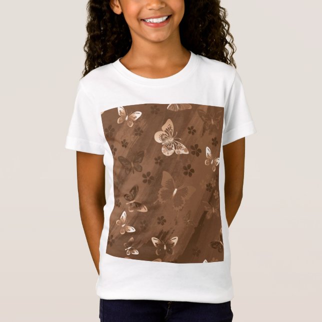 Schmetterlingsmuster 15 T-Shirt (Vorderseite)