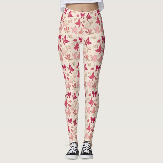 Schmetterlingsmuster 2 leggings (Vorderseite)